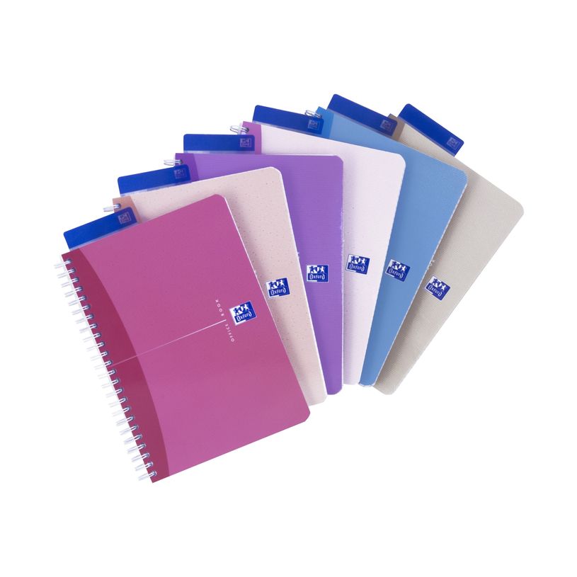 3020120029030-Oxford Office Beauty - Cahier à spirale A5 - 180 pages - petits carreaux (5x5 mm) - disponib-P_79144585_1-0