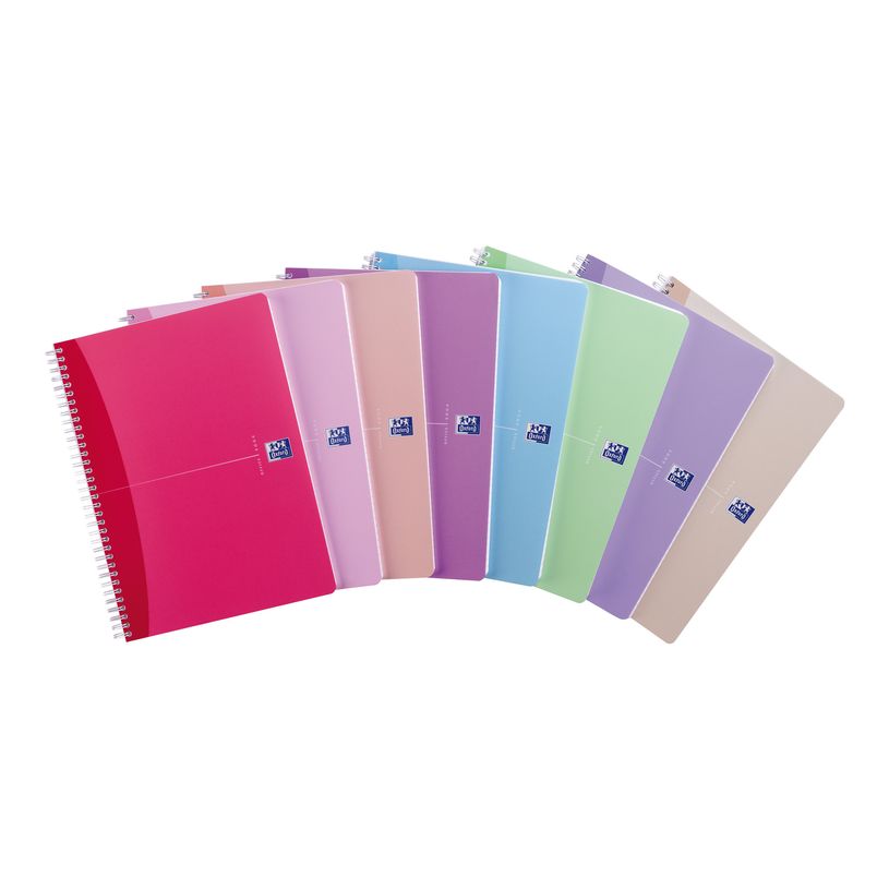 3020120029009-Oxford Office Beauty - Cahier à spirale A4 (21x29,7 cm) - 180 pages - petits carreaux (5x5 mm) - disponib-P_79144588_2-0