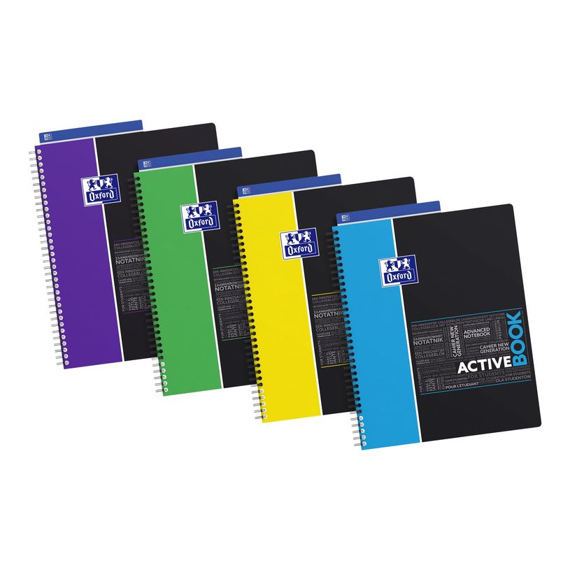 3020120056661-Oxford Etudiants - Cahier Activebook A4+ (24 x 29,7 cm) - 160 pages - grands carreaux (Seyes) - double spirale - disponib-P_79144615_1-0