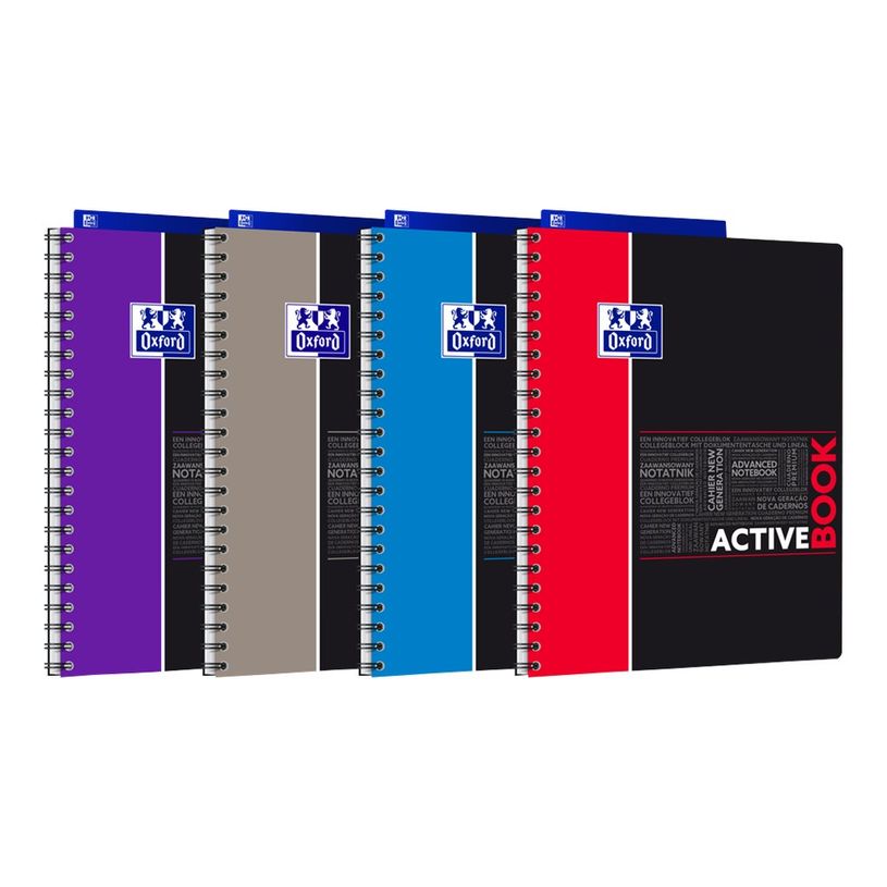 3020120056661-Oxford Etudiants - Cahier Activebook A4+ (24 x 29,7 cm) - 160 pages - grands carreaux (Seyes) - double spirale - disponib-P_79144615_2-1