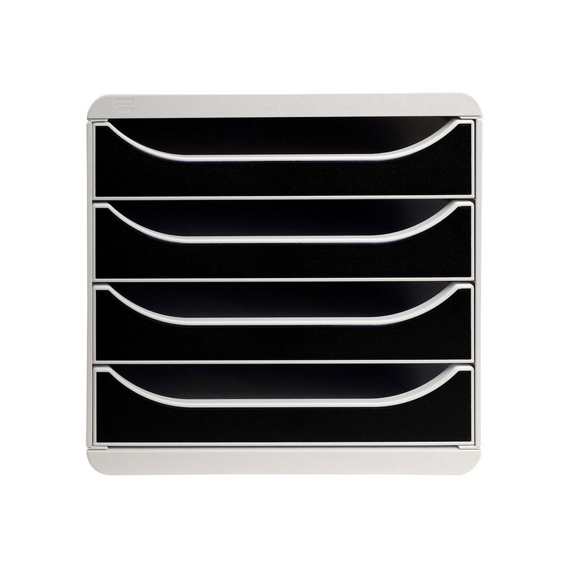 0007470134624-Exacompta BigBox - Module de classement 4 tiroirs - gris/noir-P_79144671_1-0