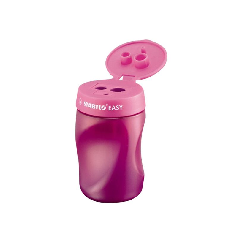 4006381415880-STABILO Easysharpener - Taille crayon - 3 trous - pour droitier - rose-P_79144826_5-4