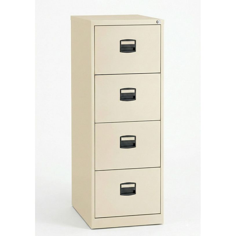 0000791450602-Classeur professionnels éco - 4 tiroirs - H132 x L41 x P62 cm - beige--0