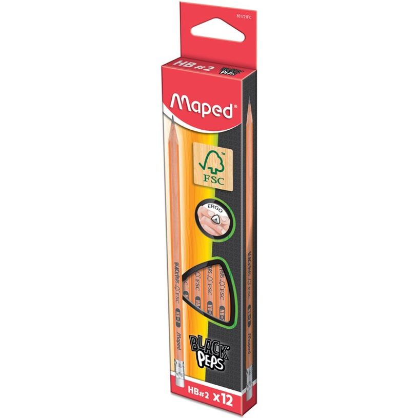 3154148517214-Maped Black'Peps - Crayon à papier - HB - 2,2 mm - embout gomme-P_79145008_1-1