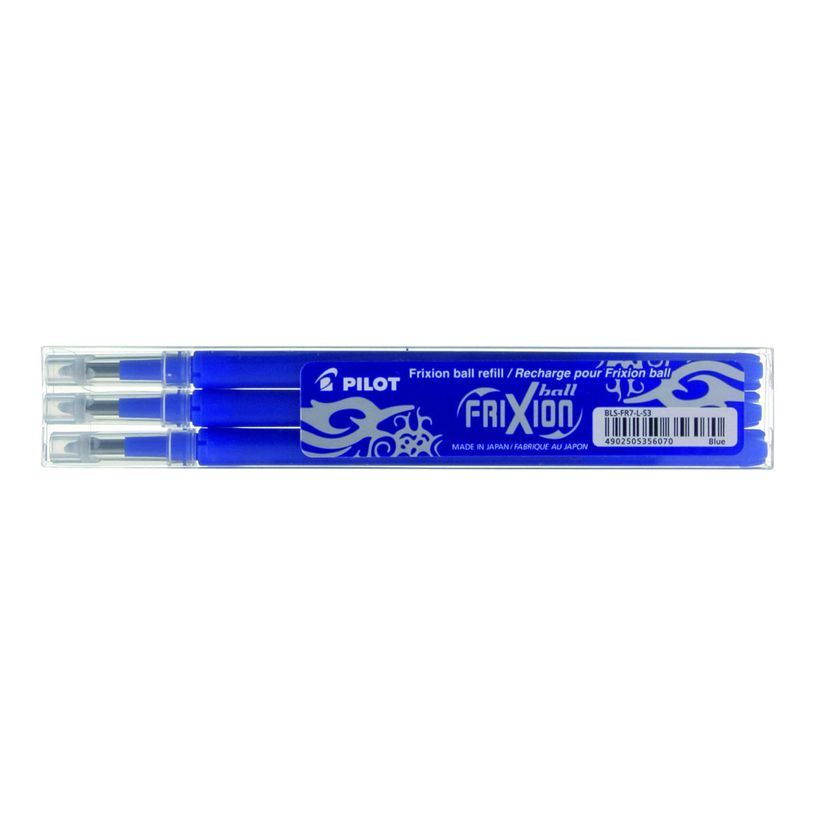 4902505356070-Pilot Frixion Ball - 3 Recharges pour rollers effaçables - 0,7 mm - bleu-P_79145022_1-2