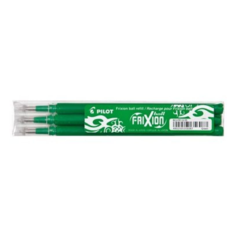 3131910637776-Pilot FriXion Ball - Relleno - verde - 0.7 mm - fino (paquete de 3)-P_79145024_1-3