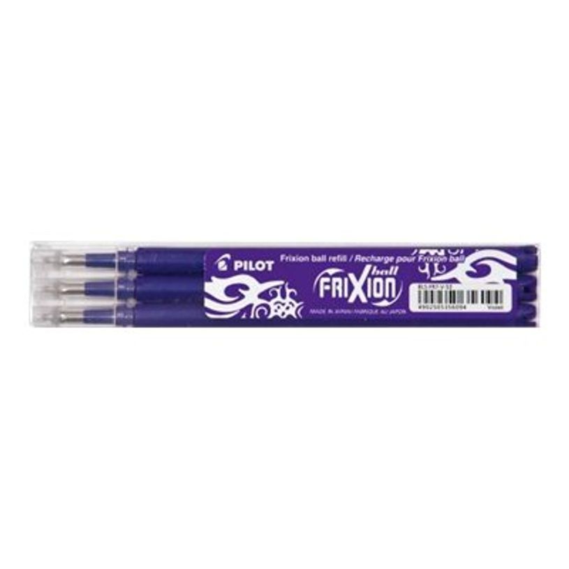 4902505356094-Pilot Frixion Ball - 3 Recharges pour rollers effaçables - 0,7 mm - violet-P_79145026_4-3
