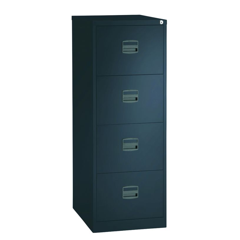 0000791450619-Classeur métallique monobloc professionnels - 4 tiroirs - H132 x L41 x P62 cm - anthracite-P_79145061_1-0