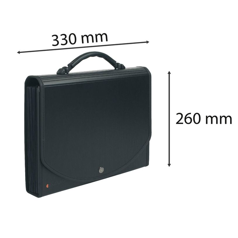 3130630559344-Exacompta Exacase - Classeur ménager (valisette trieur) 13 onglets - noir--11