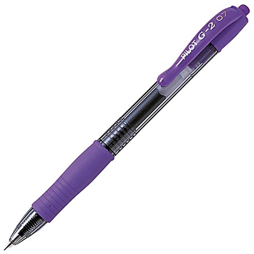 4902505210457-Pilot G-2 - Roller encre gel rétractable - 0,7 mm - violet--3