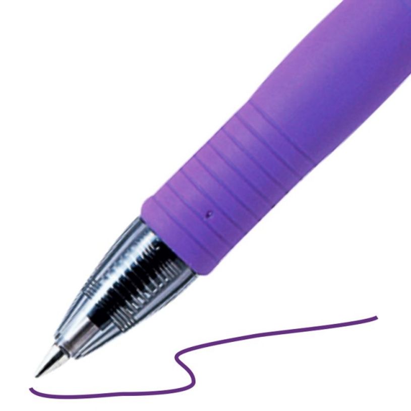 4902505210457-Pilot G-2 - Roller encre gel rétractable - 0,7 mm - violet--2