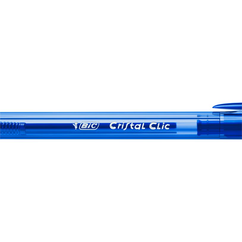 0400791457050-BIC Cristal Clic - 20 Stylos à bille - bleu - 1 mm - rétractable-P_79145705_3-2