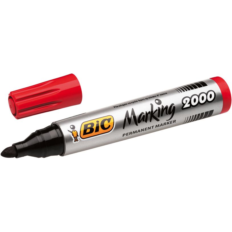 3086129999712-BIC MARKING 2000 - Marqueur permanent - pointe ogive - rouge-P_79145729_2-1