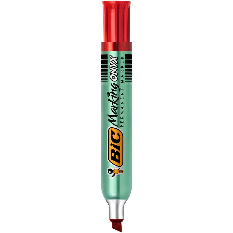 3086129998937-BIC ONYX 1591 - Marqueur permanent - pointe biseau - rouge-P_79145749_1-0
