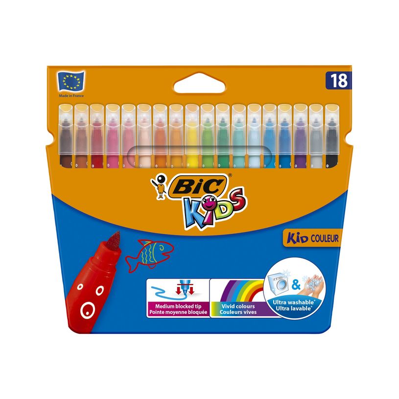 3270220002734-BIC Kids Couleur - 18 Feutres - 0.8 mm - couleurs assorties-P_79145753_9-13
