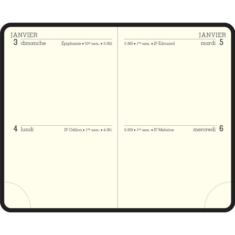 3660942001496-Agenda de poche Winner avec porte-mines - 2 jours par page - 5,8 x 7,5 cm - disponible dans diff-P_79146517_5-4