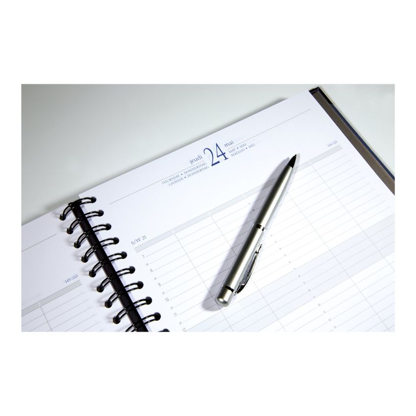 3660942001465-Agenda spiralé Time 29W - 1 jour par page - 21 x 29,7 cm - toile bordée - disponible dans diff-P_79146542_2-7