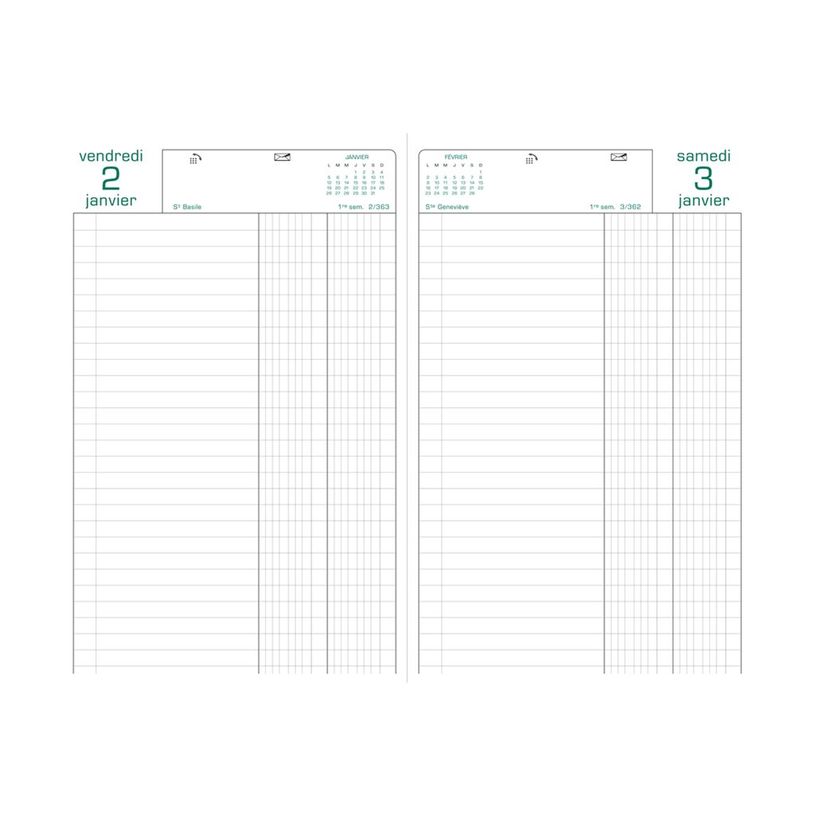 3660942007641-Agenda de bureau Raisin - 1 jour par page - 16,5 x 24,5 cm - noir - Exacompta-P_79146551_1-3