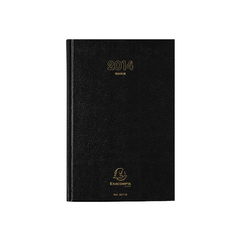 3660942007641-Agenda de bureau Raisin - 1 jour par page - 16,5 x 24,5 cm - noir - Exacompta-P_79146551_4-5