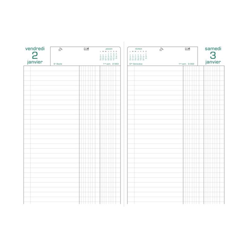 3660942007658-Agenda de bureau Raisin - 1 jour par page - 16,5 x 24,5 cm - disponible dans différentes c-P_79146552_1-7