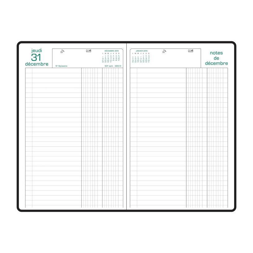 3660942007658-Agenda de bureau Raisin - 1 jour par page - 16,5 x 24,5 cm - disponible dans différentes c-P_79146552_9-9