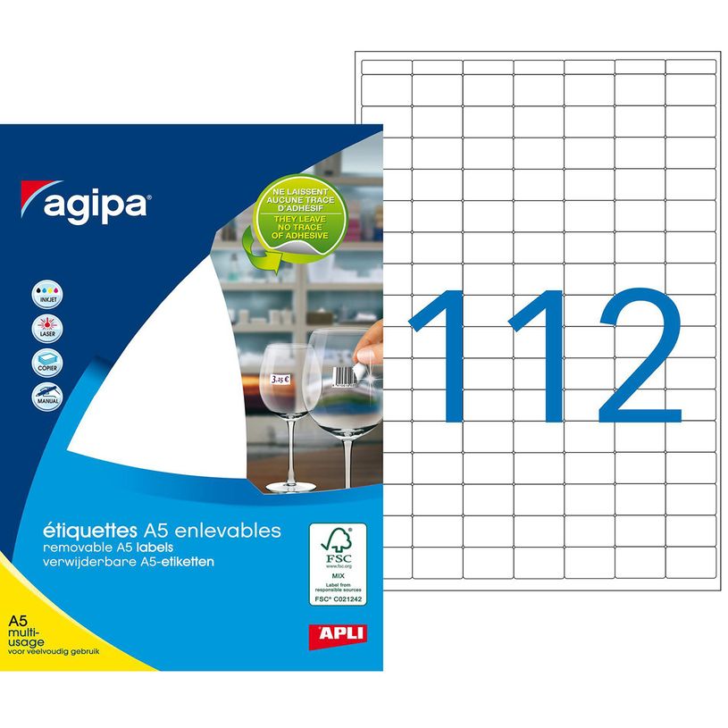 3270241142600-Apli Agipa - Etui A5 - 1120 Étiquettes enlevables blanches multi-usages - 12 x 18,3 mm - c-P_79146713_1-0