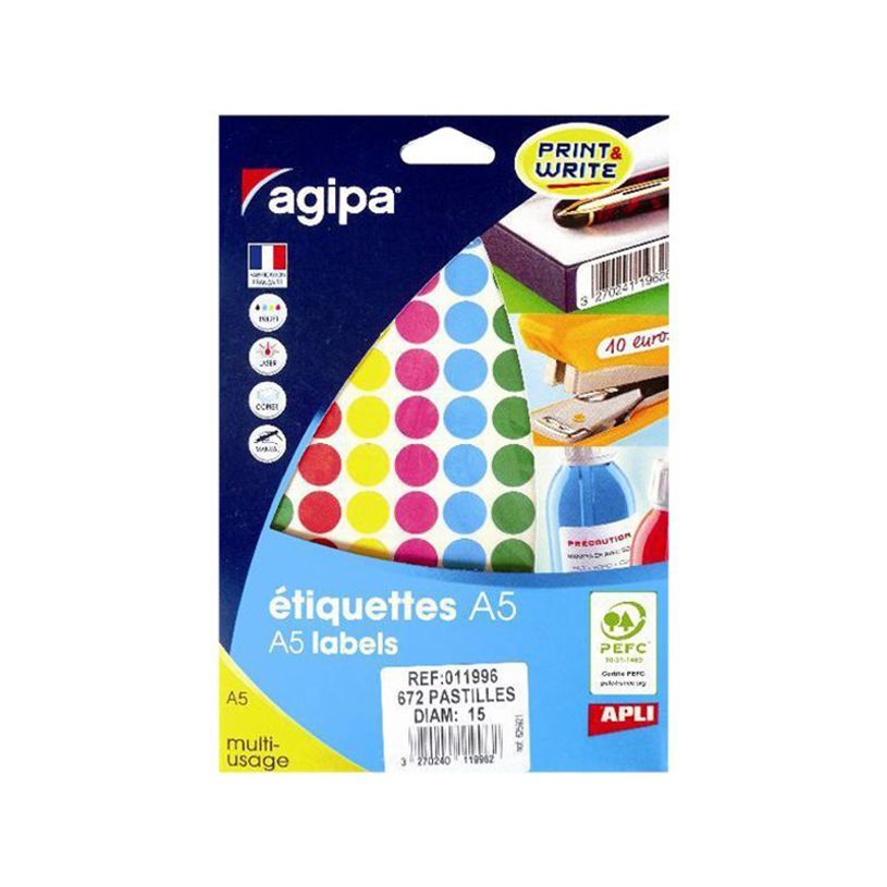 3270240119962-Apli Agipa - Etui A5 - 672 Pastilles adhésives - couleurs assorties multi-usages - diamèt-P_79146718_1-0