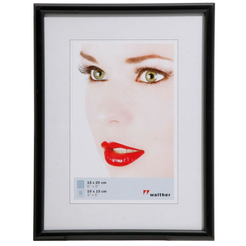 4004122073108-Cadre photo plastique WALTHER "Galeria" pour photo 10 x 15 cm coloris noir--0