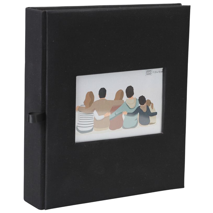 3173748182400-Album photos classique personnalisable mémo 200 ERICA "Square" pour 200 photos 11,5 x 15 cm coloris no--0