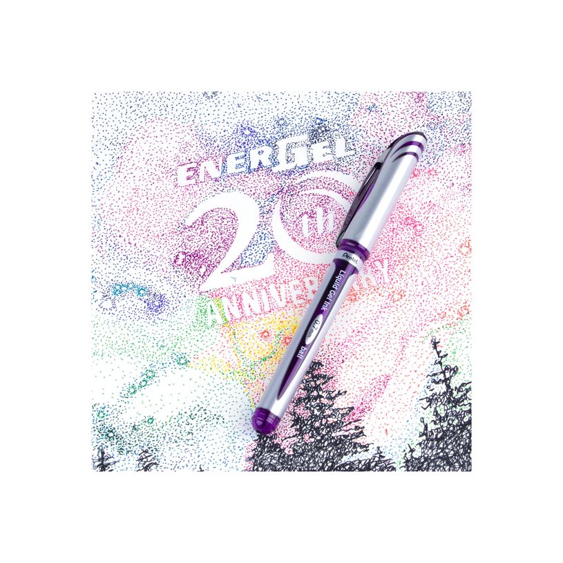 0072512201503-Pentel Energel - Roller capuchon - 0,7 mm - violet-P_79147510_3-1