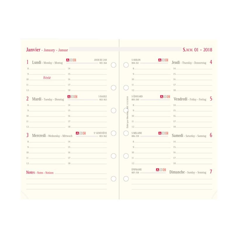 3664447105550-Milano - Organiseur noir - 19 x 23 cm - Oberthur-P_79147960_1-1