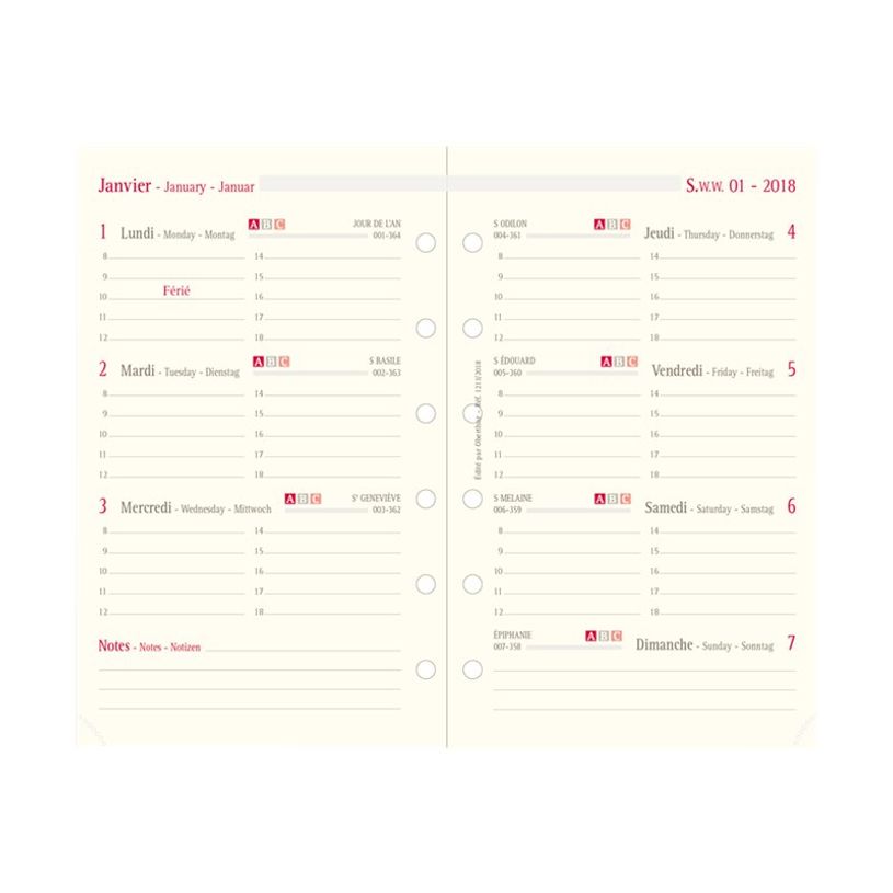 3664447135489-Milano - Organiseur noir - 14 x 18,5 cm - Oberthur-P_79147963_1-1