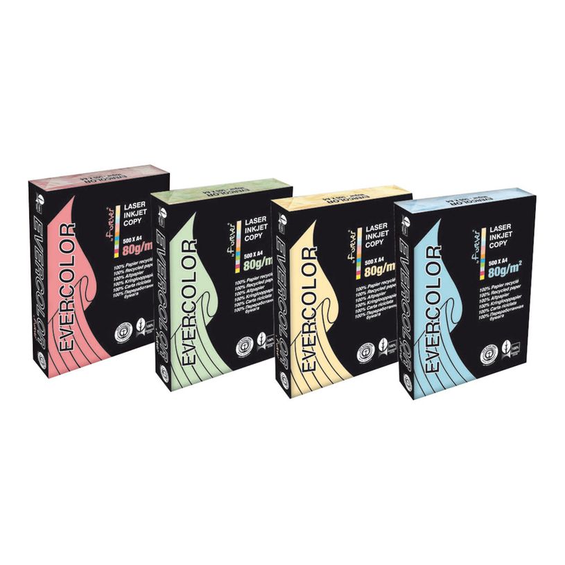 3288580400060-Clairefontaine Evercolor - Papier couleur recyclé - A4 (210 x 297 mm) - 80g/m² - Ramette -P_79148096_2-1