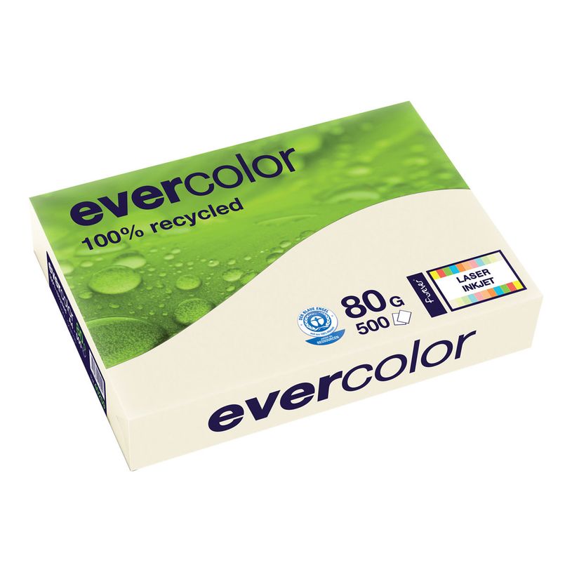 3288580402590-Clairefontaine Evercolor - Papier couleur recyclé - A4 (210 x 297 mm) - 80g/m² - Ramette -P_79148097_1-0