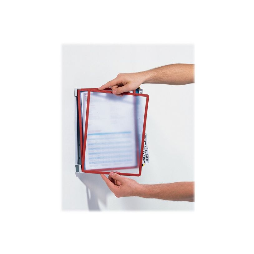 4005546502571-Durable Vario - Support mural de consultation avec 10 pochettes A4 - couleurs assorties-P_79148390_4-3