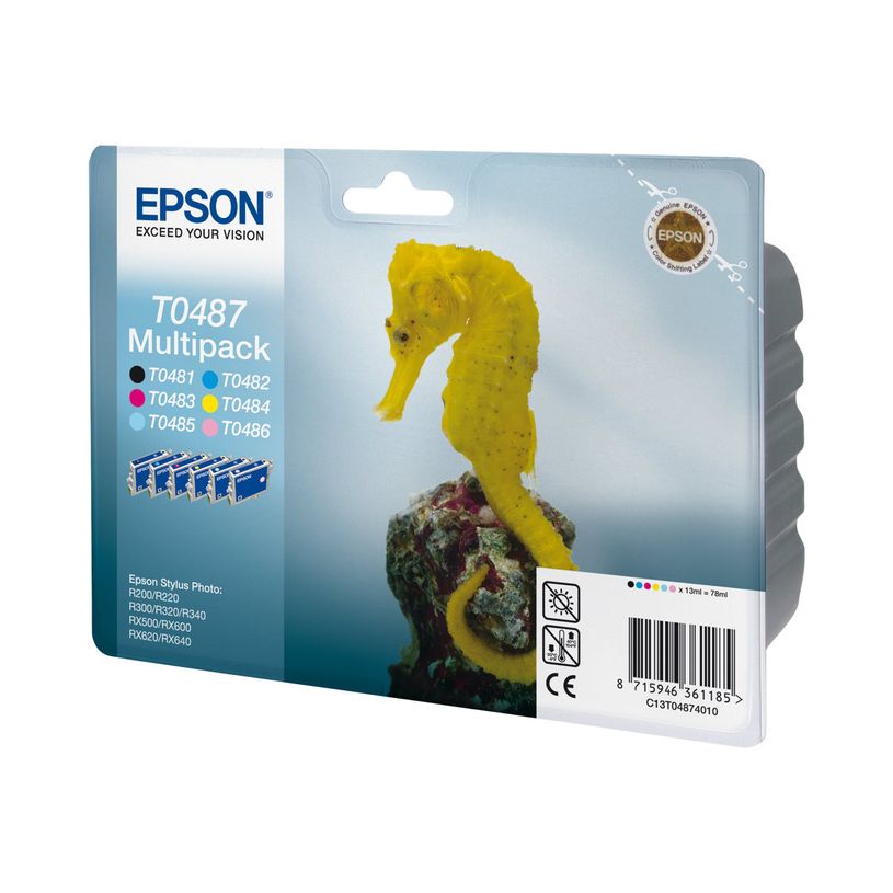 0871594627634-Epson T0487 Hippocampe - Pack de 6 - noir, cyan, cyan clair, magenta, magenta clair, jaune -P_79148502_3-2