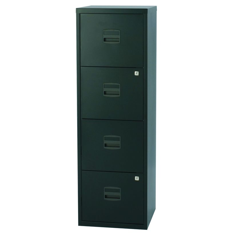 5020073392432-Classeur métallique monobloc - 4 tiroirs - H130 x L41 x P40 cm - noir-P_79149435_1-0