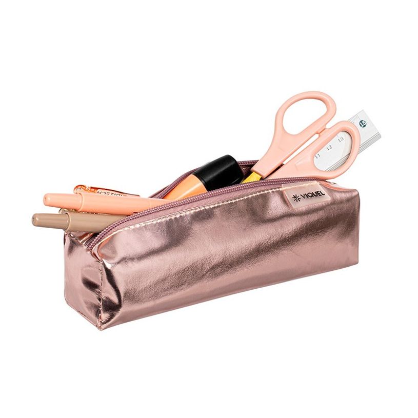 3135258586611-Trousse rectangulaire Silver - 1 compartiment - 5 coloris disponibles - Viquel-P_79149761_3-2