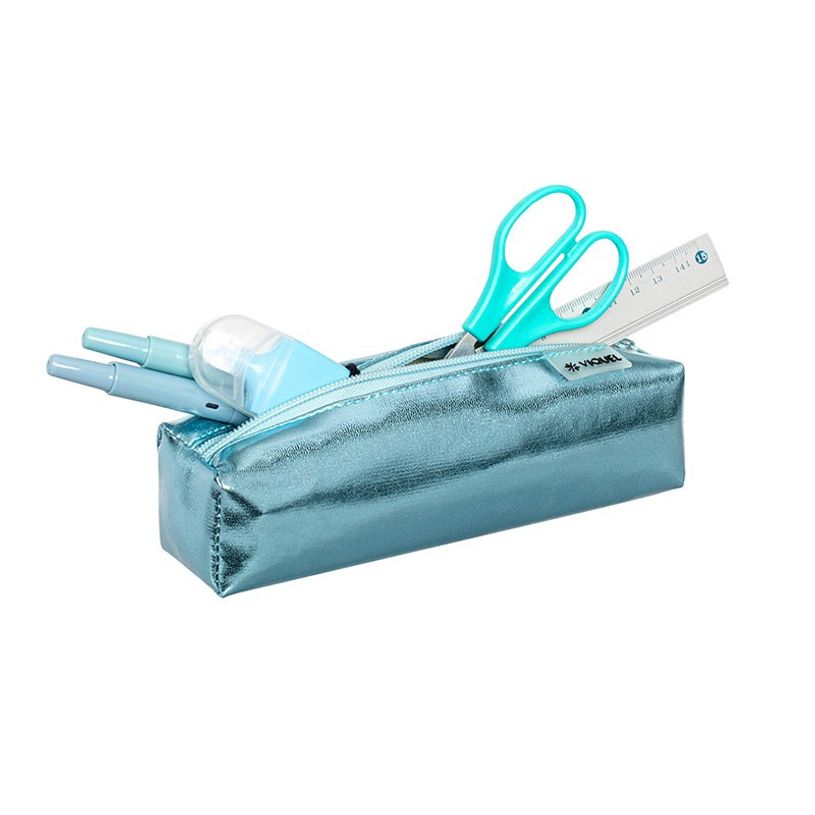 3135258586611-Trousse rectangulaire Silver - 1 compartiment - 5 coloris disponibles - Viquel-P_79149761_6-5