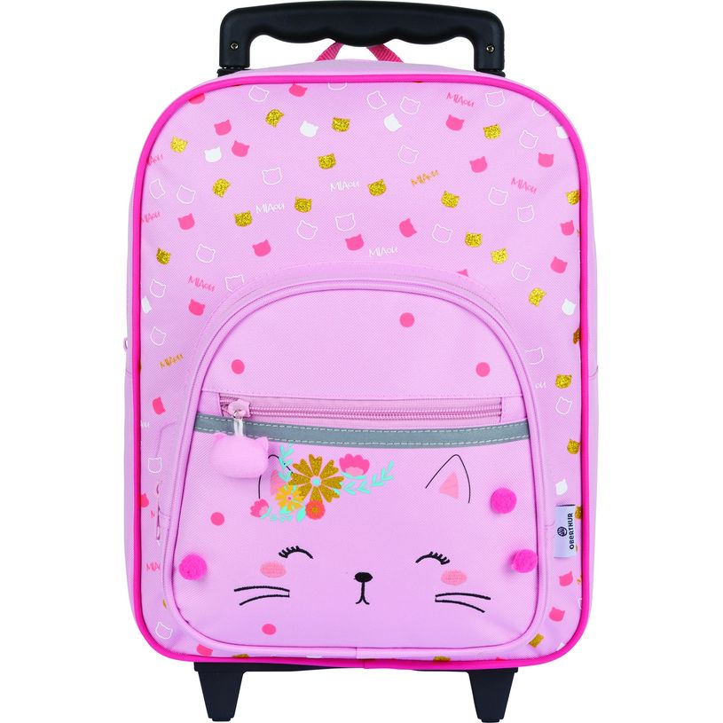 3108720694510-Petit sac à roulettes Chaton 46 cm - 1 compartiment - Oberthur-P_79149957_5-4
