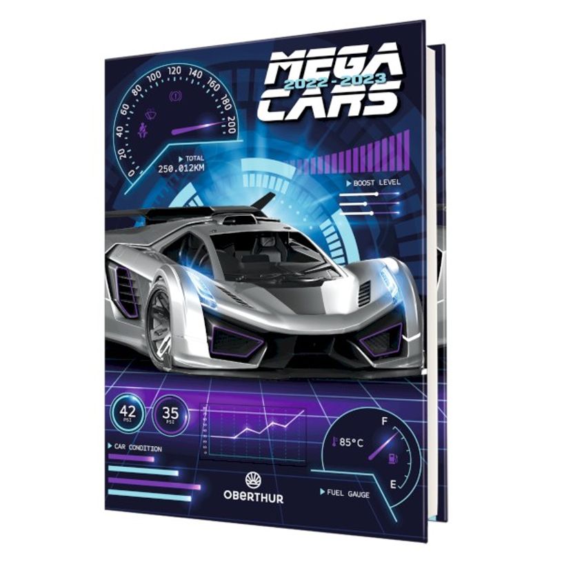 3108720615737-Agenda Megacars - 1 jour par page - 12,5 x 17,5 cm - 2 décors au choix - Oberthur-P_79149972_1-0