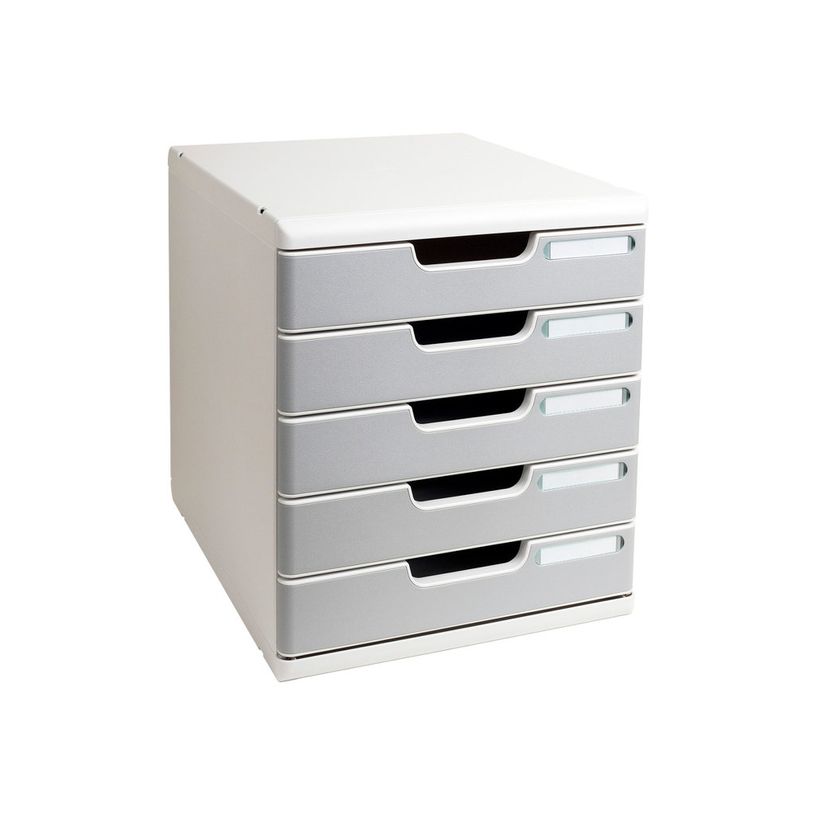 9002493023918-Exacompta MODULO Classic - Bloc de classement 5 tiroirs - A4 Plus - granit-P_79151121_1-0