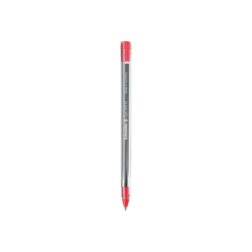 4004675004604-Schneider Tops 505 M- Stylo-bille - Rouge – Pointe Moyenne avec Corps Transparent et Capu-P_79151302_4-3