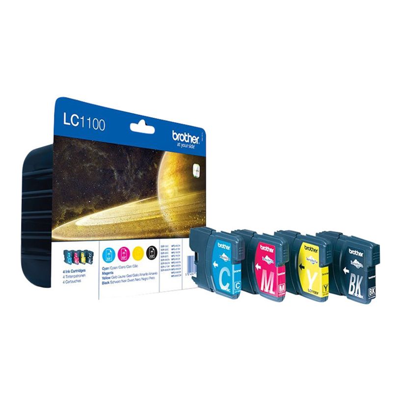 5014047561290-Brother LC1100 - Pack de 4 - noir, cyan, magenta, jaune - cartouche d'encre originale-P_79151641_1-0