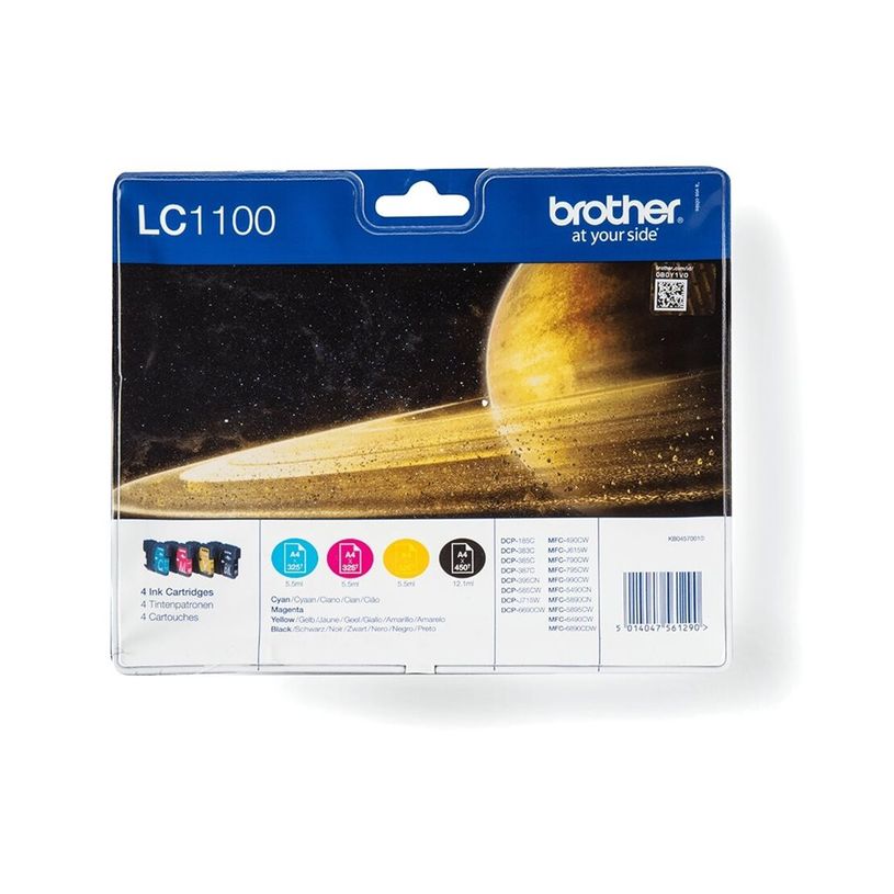 5014047561290-Brother LC1100 - Pack de 4 - noir, cyan, magenta, jaune - cartouche d'encre originale-P_79151641_7-9