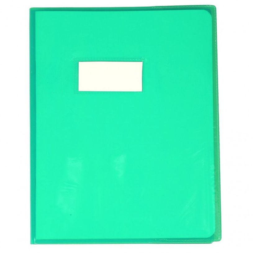 3210330730059-Calligraphe - Protège cahier sans rabat - 17 x 22 cm - cristalux - vert transparent-P_79151740_1-0