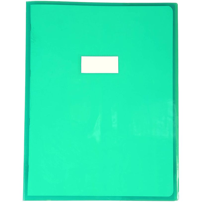3210330734057-Calligraphe - Protège cahier sans rabat - 24 x 32 cm - cristalux - vert transparent-P_79151750_1-0