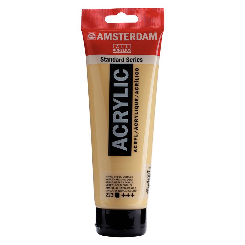 8712079254643-Amsterdam Standard Series Colores Acrílicos Tubo 250 ml Amarillo Nápoles Oscuro 223 (17122230)--0