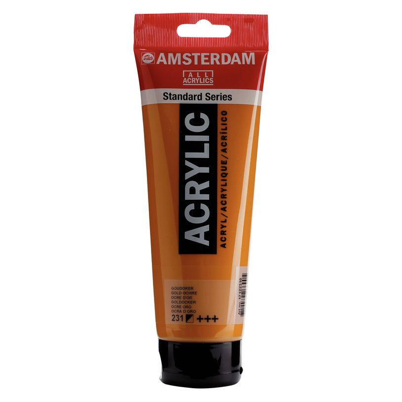 8712079266905-Amsterdam Standard Series Colores Acrílicos Tubo 250 ml Ocre Oro 231 (17122310)--0