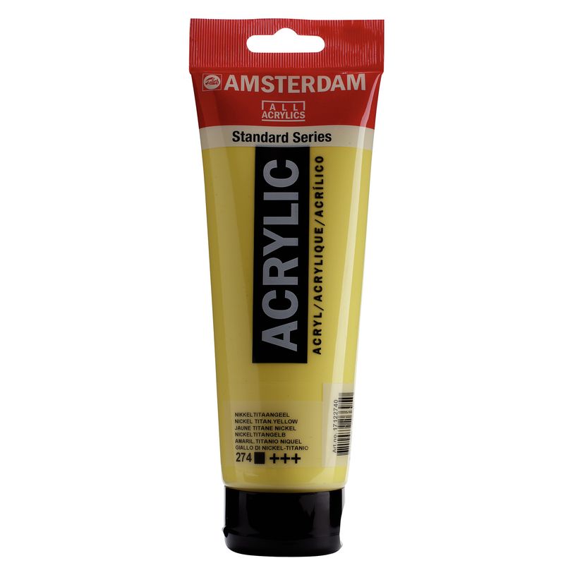8712079266950-Amsterdam Standard Series Colores Acrílicos Tubo 250 ml Amarillo Níquel Titanio 274 (17122740)--0